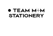 —————————Stationery for team m&m —— foil stamp —— colour edge